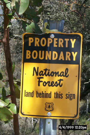 National Forest Sign