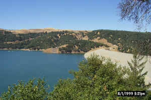 Dam at Lake Sonoma - head end of the Dry Creek Valley