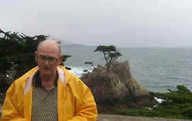 Typical golf tourist at Pebble Beach