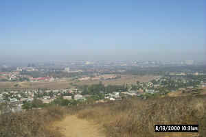 View from the hill top