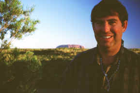 Jon with Uluru in the background