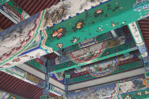 Detail of "Restored" Painting at Great Wall base