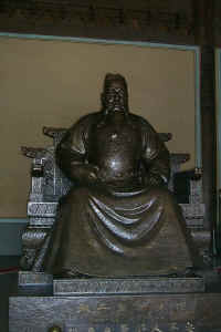 Budda inside Changling Hall
