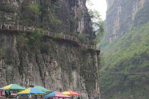Ancient Footpath constructed along the Gorges Wall
