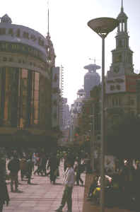 Shopping area of Shanghai