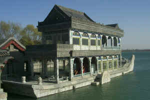 Concrete boat at the Summer Palace