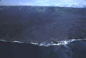 Looking back at the Lava Field and Land Plateau