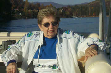 Mom on the lake