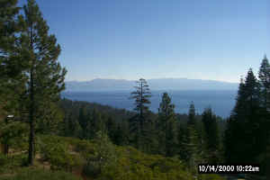 View from Tahoe rental house
