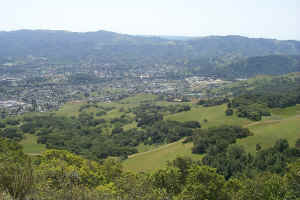 The Novato foothills