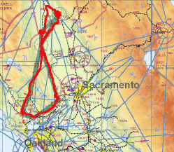 Map of the flight