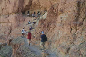 Hike up to Anasazi Graneries at Nankaweap