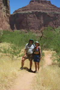 Jon and Care in Saddle Canyon
