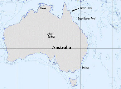 Map of Australia