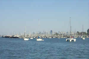 Sausalito with San Francisco in the background