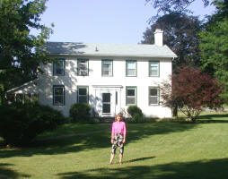 Care in front of the Buttermilk Falls B&B