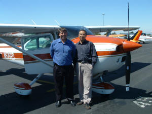 Jon and Guanpei preflight