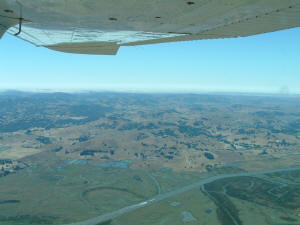 Sonoma Country and Petaluma River from the Downwind Departure