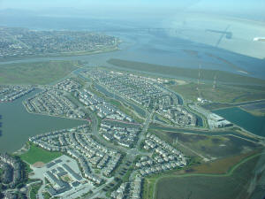 Over San Carlos and Foster City