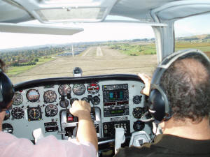 Landing at Petaluma