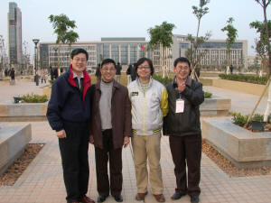 Jim, Dr. Gu, another Prof, and Yabin