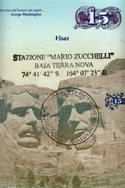 Mario Zuchelli Station Passport Stamp