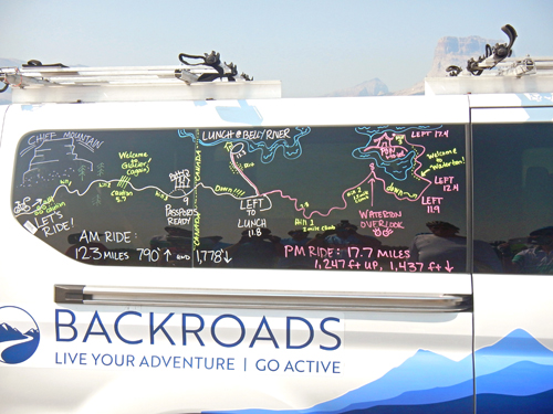 Backroads Route Map