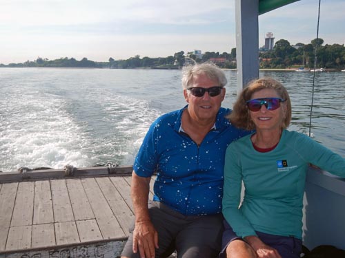 On the ferry to Pulau Ubin