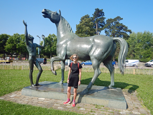 Care and Horse Statue