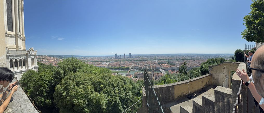 Lyon view from Basilque Notre-Dame de Forviere