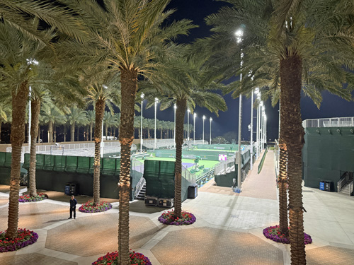 Tennis Garden at Night