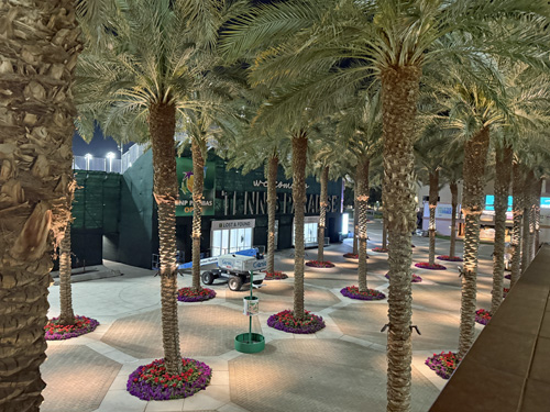 Tennis Garden at Night