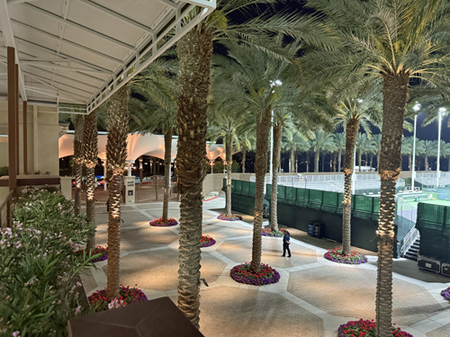 Tennis Garden at Night