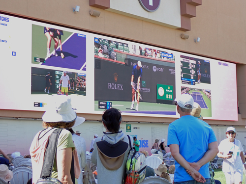 Tennis Garden Big Screen